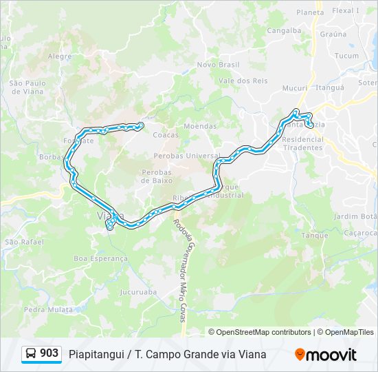 903 bus Line Map