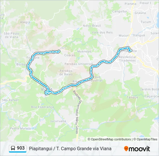 903 Bus Line Map
