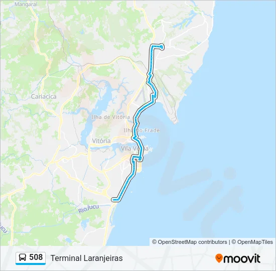 508 Bus Line Map