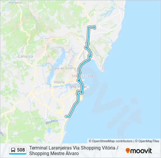 508 Bus Line Map