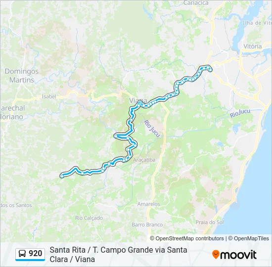 920 Bus Line Map