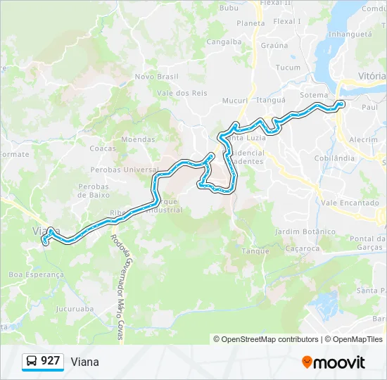 927 Bus Line Map
