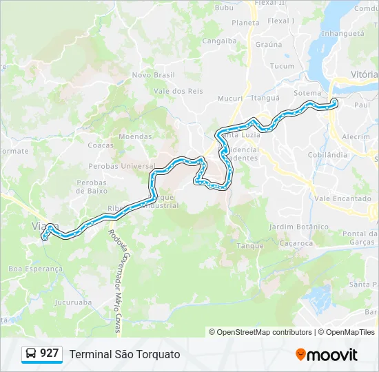 927 Bus Line Map