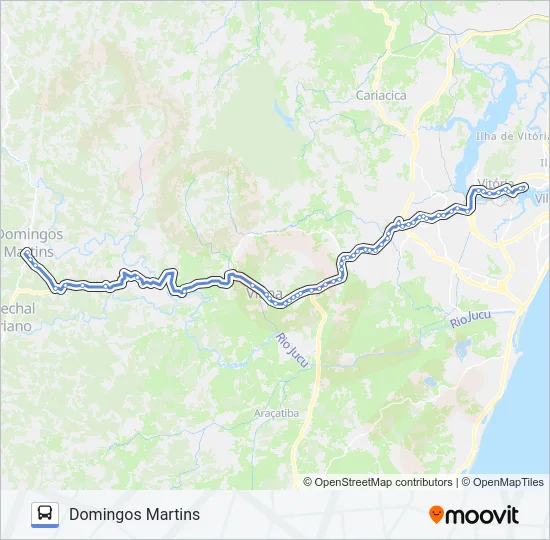 DOM BOSCO / DOMINGOS MARTINS Bus Line Map