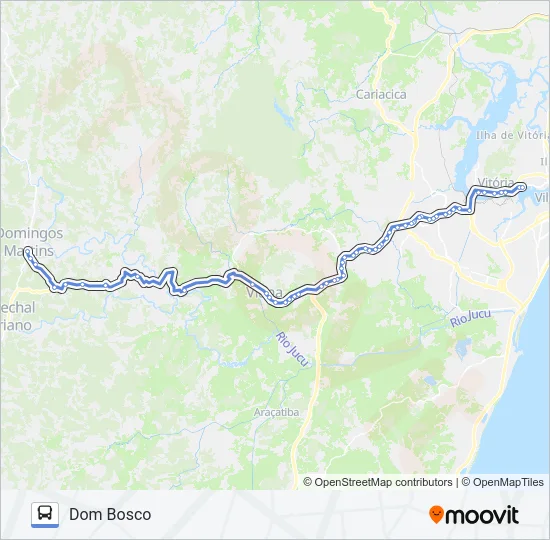 DOM BOSCO / DOMINGOS MARTINS Bus Line Map