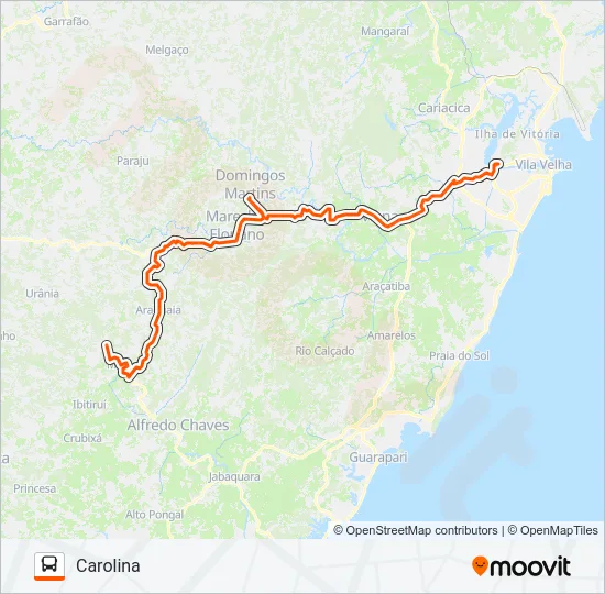 054 Bus Line Map