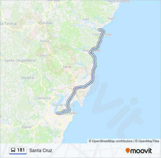 181 Bus Line Map