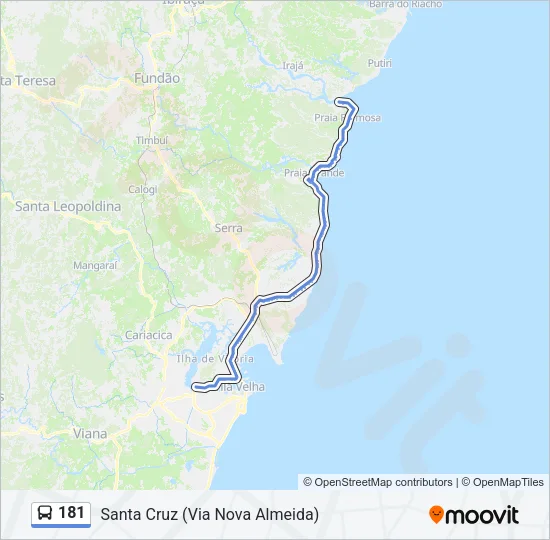 181 Bus Line Map