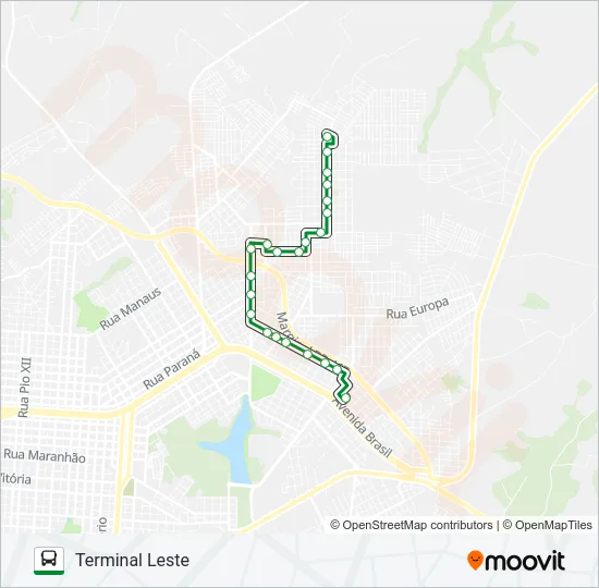093 CONSOLATA VIA JACAREZINHO Bus Line Map