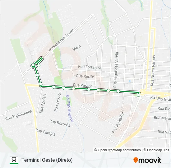 165 FAG Bus Line Map
