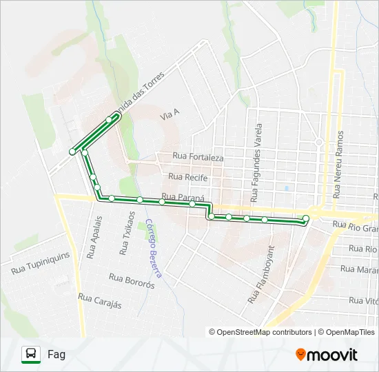 165 FAG Bus Line Map