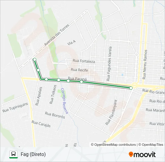 165 FAG Bus Line Map