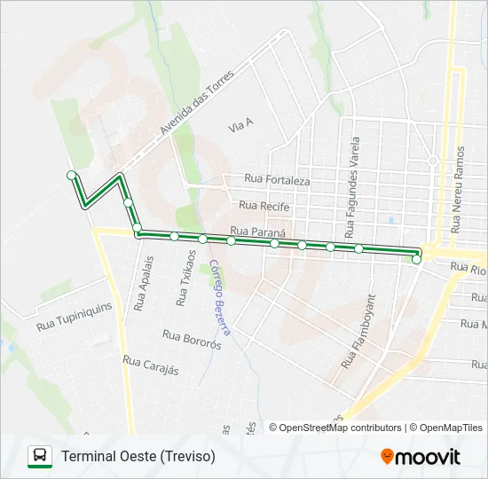 165 FAG Bus Line Map