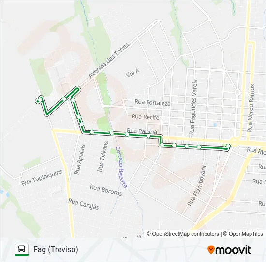 165 FAG Bus Line Map