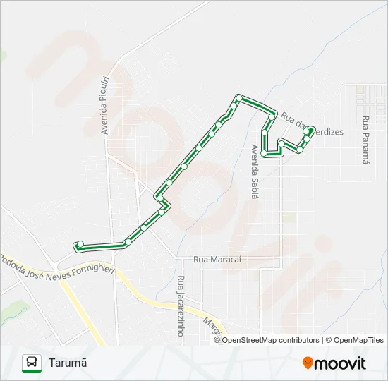 120 TARUMÃ Bus Line Map
