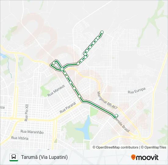 120 TARUMÃ Bus Line Map