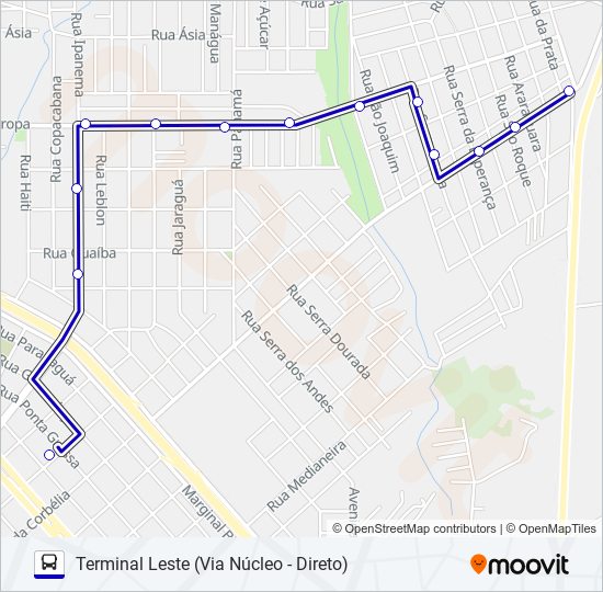 Mapa de 060 MORUMBI de autobús