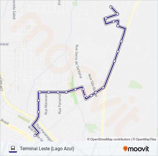 Mapa de 060 MORUMBI de autobús