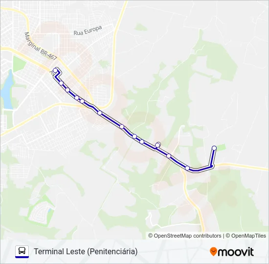 020 COOPAVEL Bus Line Map