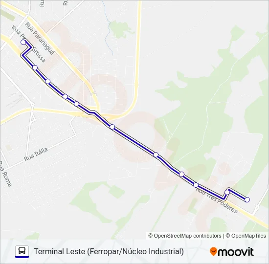 020 COOPAVEL Bus Line Map
