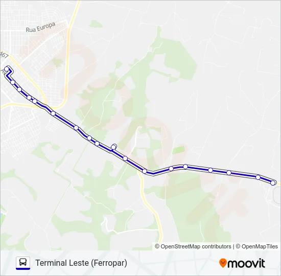 020 COOPAVEL Bus Line Map