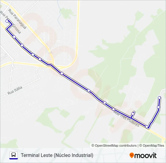 020 COOPAVEL Bus Line Map