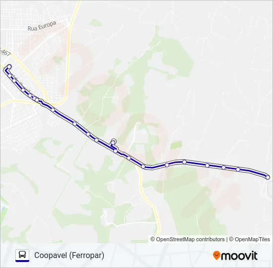 020 COOPAVEL Bus Line Map