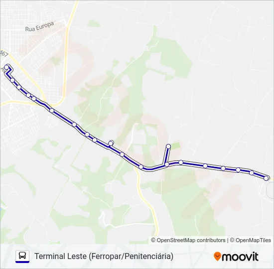 020 COOPAVEL Bus Line Map