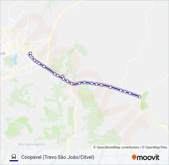 020 COOPAVEL Bus Line Map