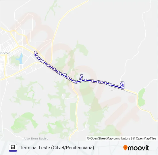 020 COOPAVEL Bus Line Map
