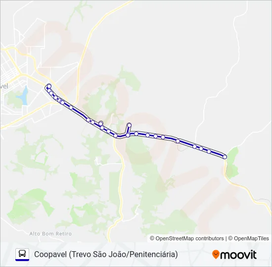 020 COOPAVEL Bus Line Map