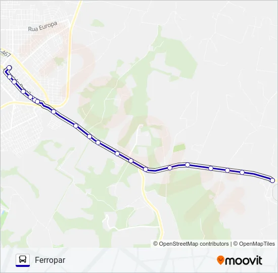 020 COOPAVEL Bus Line Map