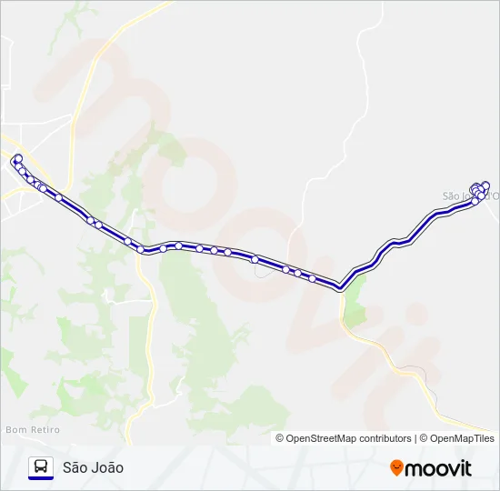 030 SÃO JOÃO Bus Line Map