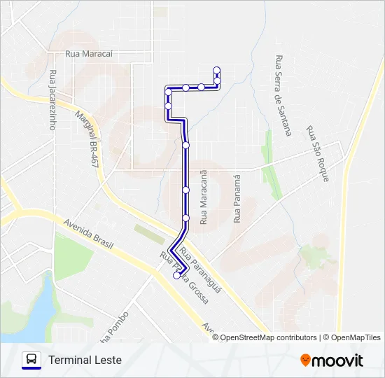 080 BELA VISTA Bus Line Map