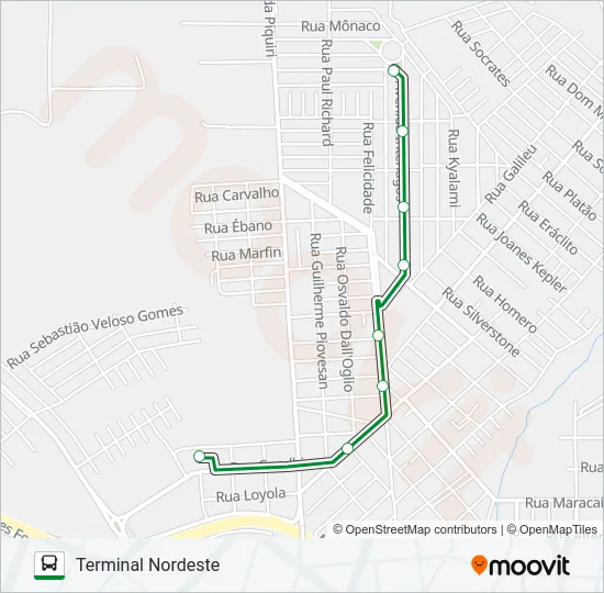 110 INTERLAGOS Bus Line Map