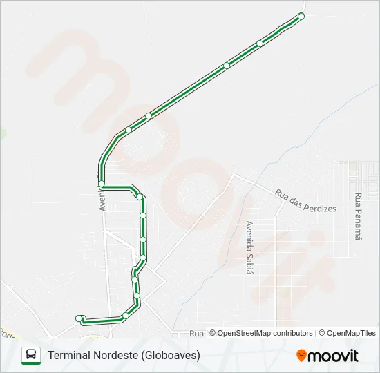 110 INTERLAGOS Bus Line Map