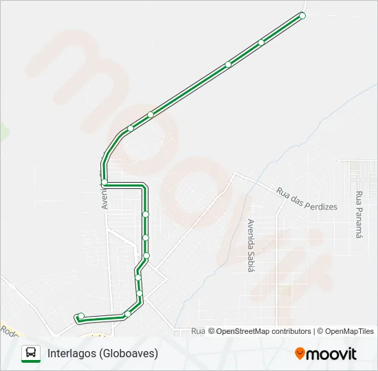 110 INTERLAGOS Bus Line Map