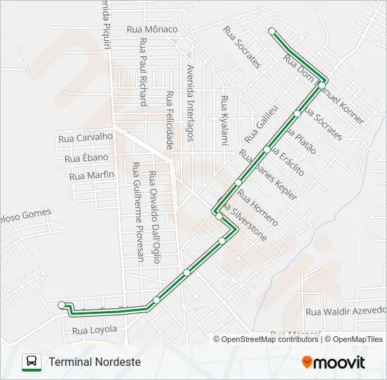 125 GRALHA AZUL Bus Line Map