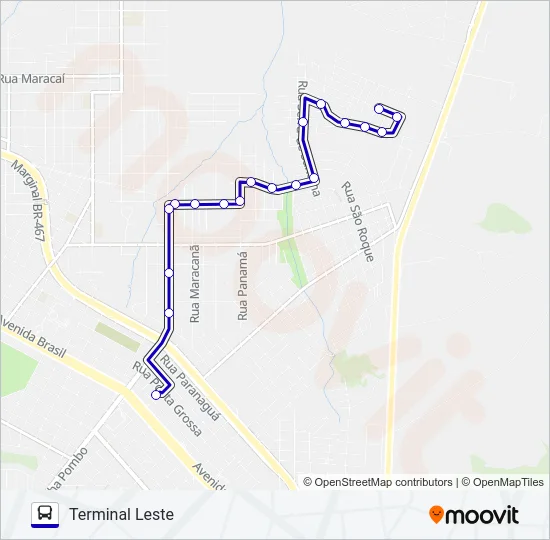 070 SÃO FRANCISCO Bus Line Map