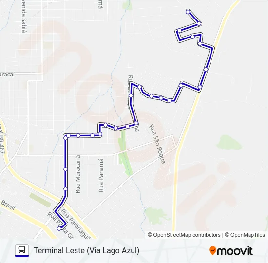 070 SÃO FRANCISCO Bus Line Map