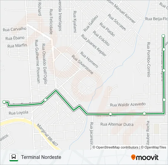 091 COLONIAL VIA BRASMADEIRA Bus Line Map