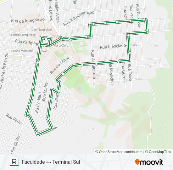 275 FACULDADE Bus Line Map