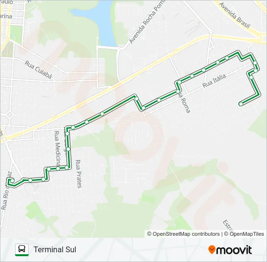 325 CASCAVEL VELHO Bus Line Map