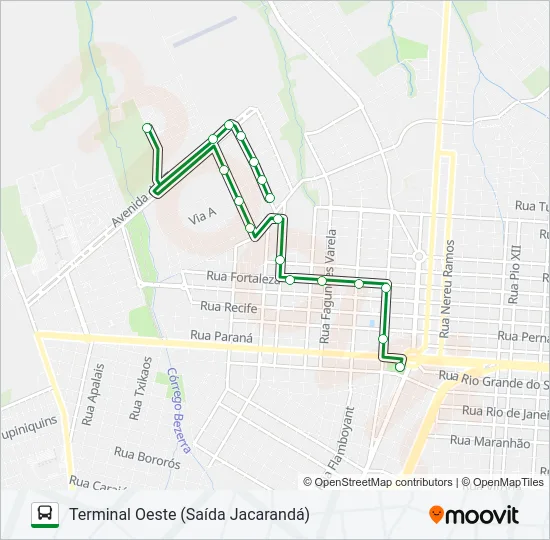 145 MORADAS CASCAVEL Bus Line Map