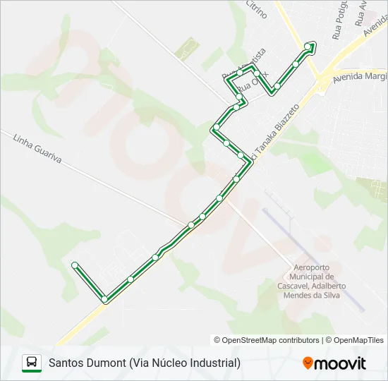 205 SANTOS DUMONT Bus Line Map