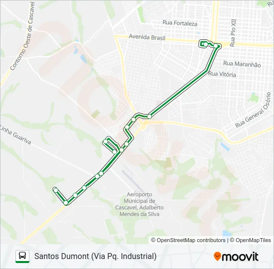 205 SANTOS DUMONT Bus Line Map