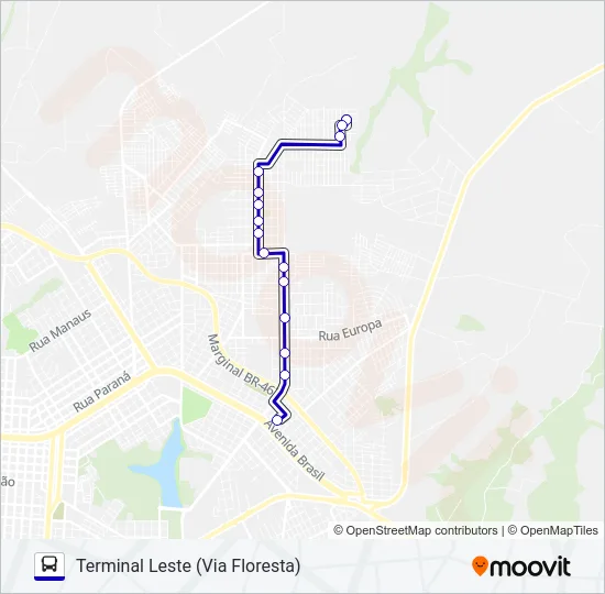 094 RIVIERA Bus Line Map
