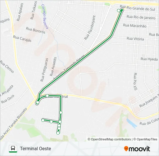 212 GUARUJÁ - SUDOESTE Bus Line Map