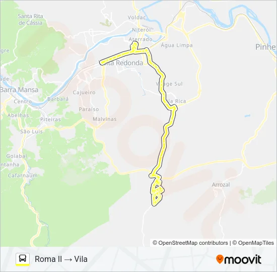 180 Bus Line Map