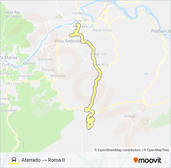 180 Bus Line Map